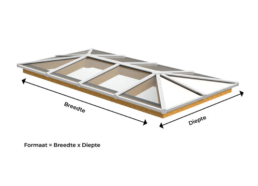 Lichtstraat Schilddak - ongeïsoleerd