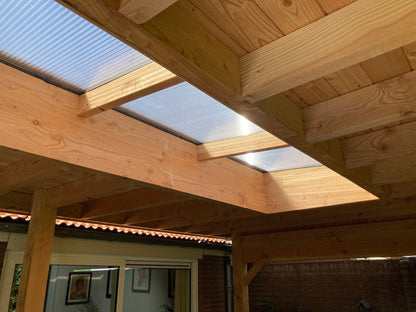 Lichtstraat Lessenaarsdak - Douglas - 240,2 x 100 cm | 3 vakken