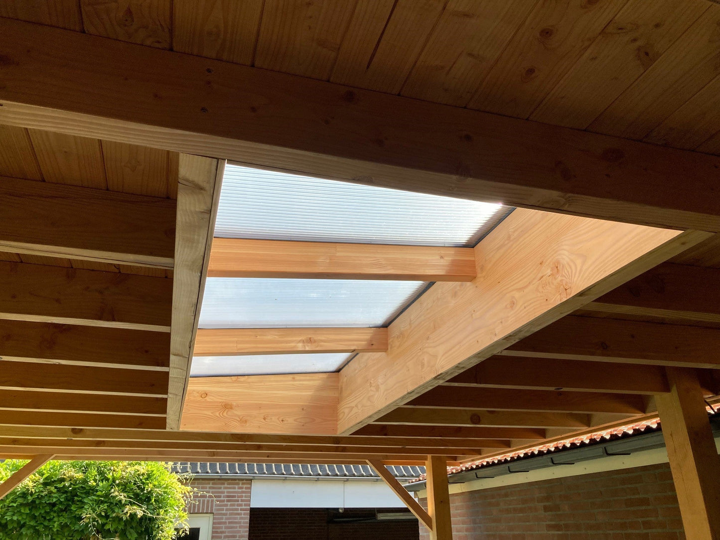 Lichtstraat Lessenaarsdak - Douglas - 240,2 x 100 cm | 3 vakken