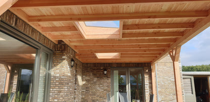 Lichtstraat Lessenaarsdak - Douglas - 158,2 x 125 cm | 2 vakken