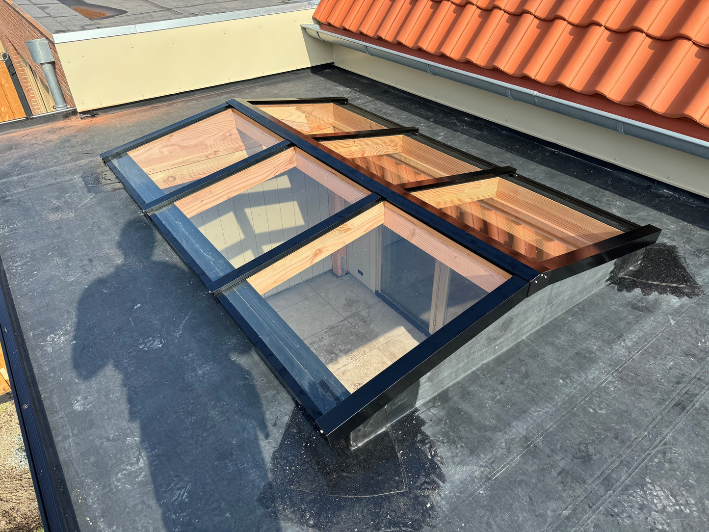 Lichtstraat Zadeldak - Douglas - 76,2 x 305 cm | 2 vakken