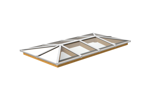 Lichtstraat Schilddak - Douglas - 500,4 x 255 cm | 14 vakken