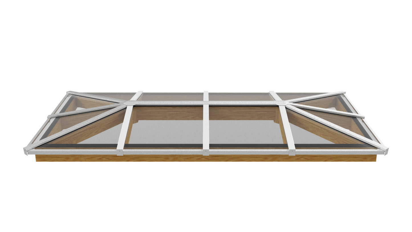 Lichtstraat Schilddak - Douglas - 582,2 x 255 cm | 16 vakken