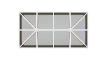 Lichtstraat Schilddak - Douglas - 450,4 x 205 cm | 14 vakken